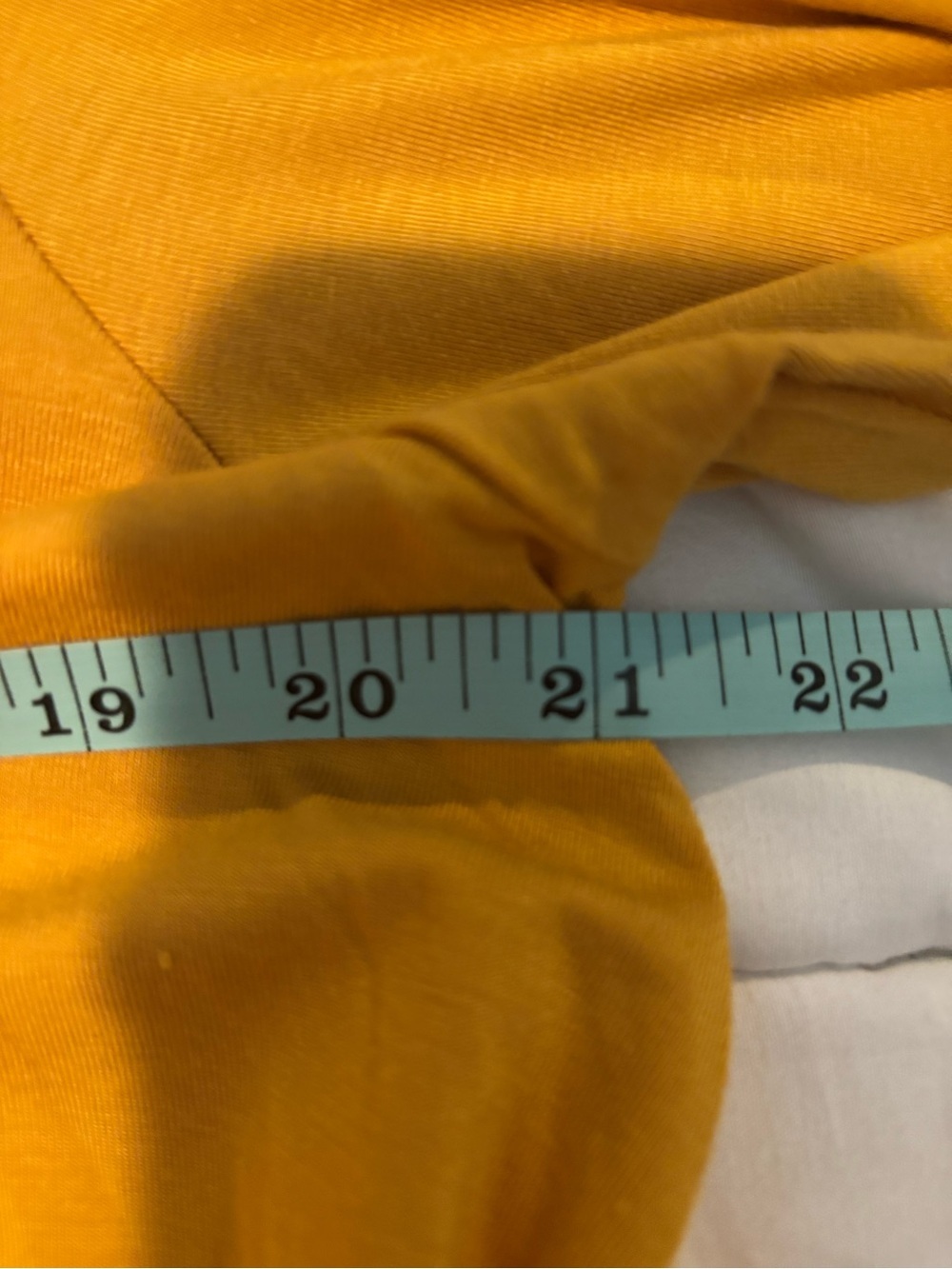 Azules Mustard Yellow Cowl Neck Long Sleeve Swing Tunic Top XL - Picture 4 of 6